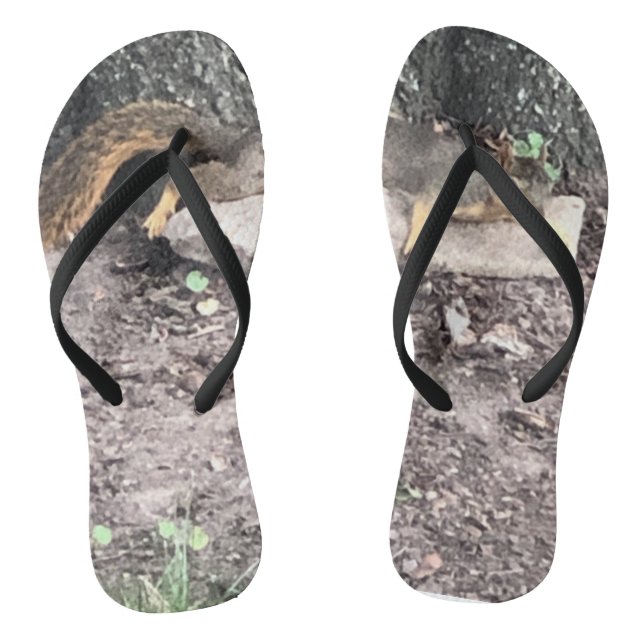 Eichhörnchen Flip Flops (Fußbett)