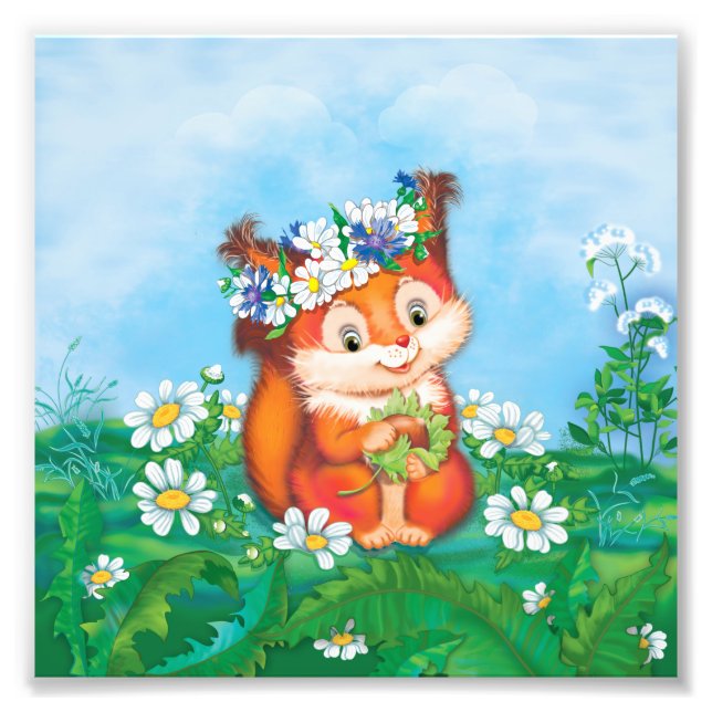 Eichhörnchen Fotodruck (Vorne)