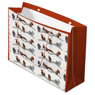 Eichhörnchen Frenzy Geschenktasche Große Geschenktüte