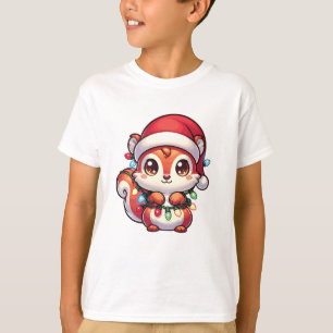 Eichhörnchen Frohe Weihnachts Winter Tiere Eichhör T-Shirt