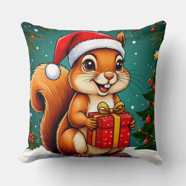 Eichhörnchen für Cartoon Kissen (Vorderseite)