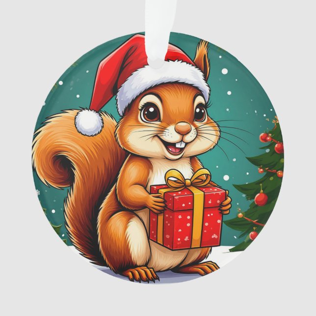 Eichhörnchen für Cartoon Ornament (Vorderseite)