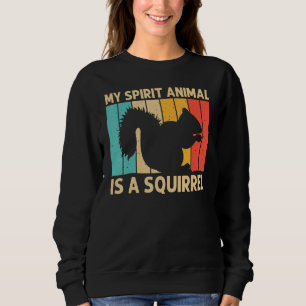 Eichhörnchen Für Männer Frauen Eichhörnchen Strei Sweatshirt