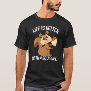 Eichhörnchen Für Männer Frauen Nagetier Wald Tier T-Shirt