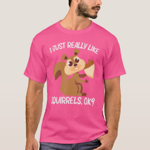 Eichhörnchen für Männer Frauen Waldregen T-Shirt