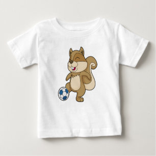 Eichhörnchen Fußballspieler Fußball Baby T-shirt
