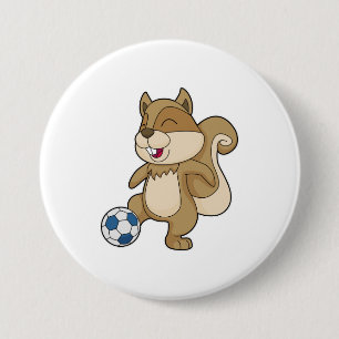 Eichhörnchen Fußballspieler Fußball Button