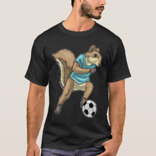 Eichhörnchen Fußballspieler Fußball T-Shirt