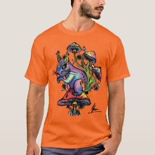 Eichhörnchen-gefärbte Krawatte T-Shirt