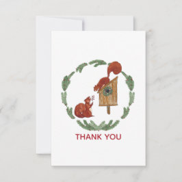 Eichhörnchen Geschenk Dankeschön Karte