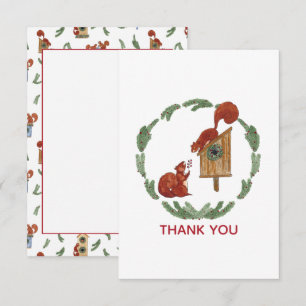 Eichhörnchen Geschenk Dankeschön Karte