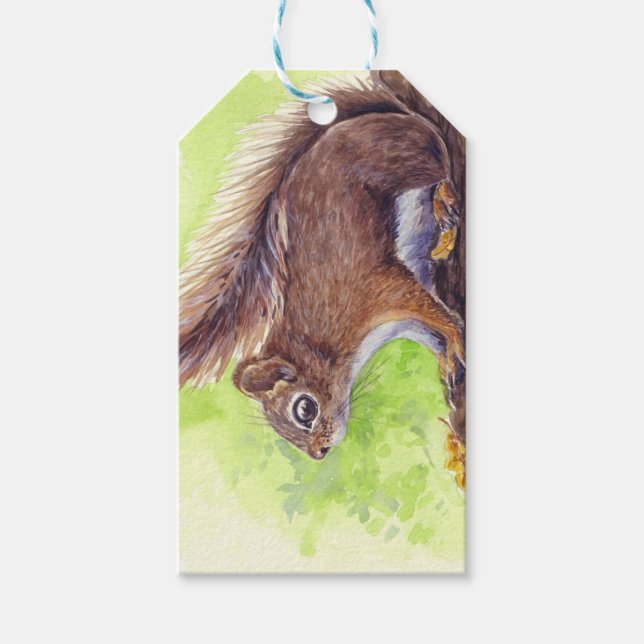 Eichhörnchen Geschenkanhänger (Vorderseite)