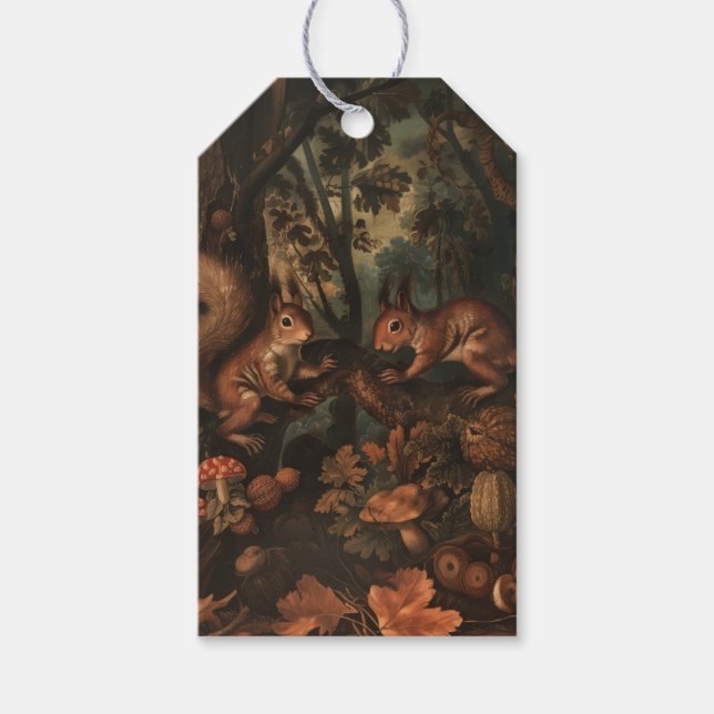 Eichhörnchen - Geschenketiketten Geschenkanhänger (Vorderseite)