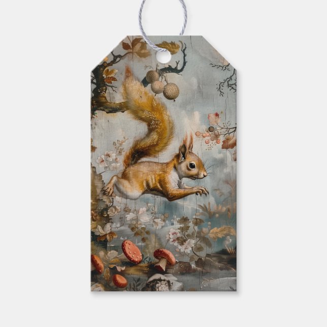 Eichhörnchen - Geschenkmarke Geschenkanhänger (Vorderseite)