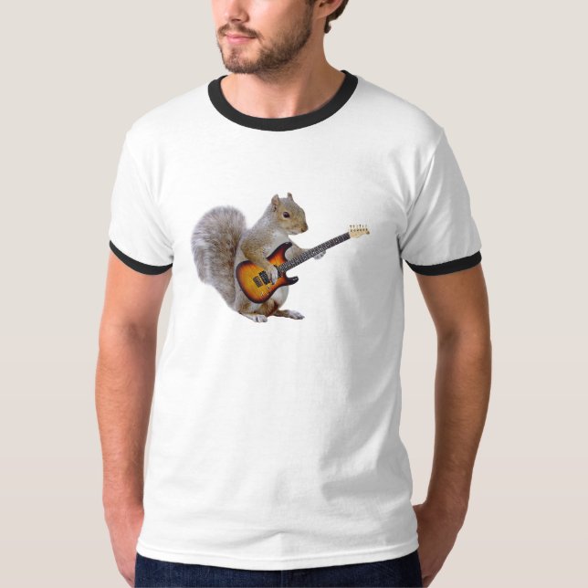 Eichhörnchen-Gitarre T-Shirt (Vorderseite)
