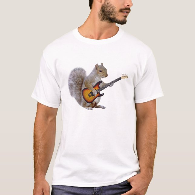 Eichhörnchen-Gitarre T-Shirt (Vorderseite)