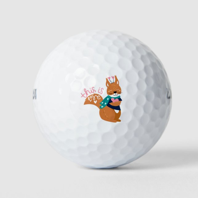 Eichhörnchen Golfball (Vorderseite)