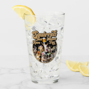 Eichhörnchen haben nur Spaß Glas