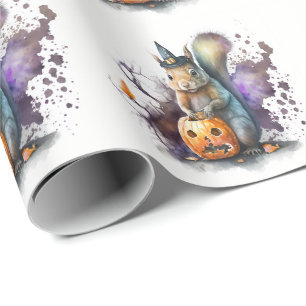 Eichhörnchen Halloween Geschenkpapier