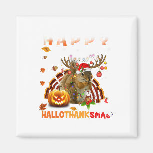 Eichhörnchen Halloween und frohe Weihnachten Happy Magnet