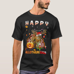 Eichhörnchen Halloween und frohe Weihnachten Happy T-Shirt