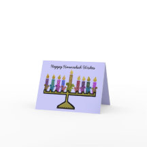 Eichhörnchen Hannukah Menorah Karten