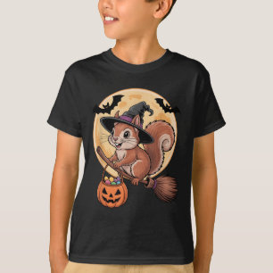 Eichhörnchen Hexenhut Pumpkin Halloween Kostüme Mä T-Shirt