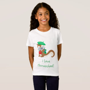 Eichhörnchen Homeschool T-Shirt