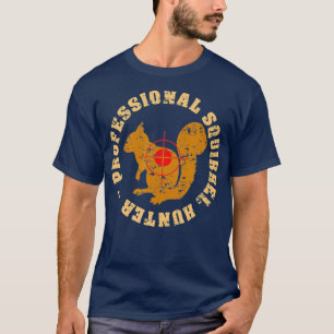 Eichhörnchen Hunter Retro Distanziert Vintag T-Shirt