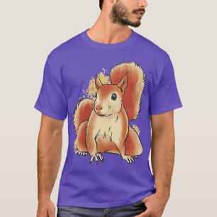 Eichhörnchen-Illustration Niedliches kleines Tier  T-Shirt