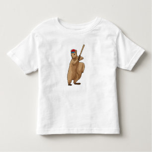 Eichhörnchen im Baseball mit Baseballschläger Kleinkind T-shirt