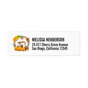 Eichhörnchen im blumigen Kreidefall Rustikal