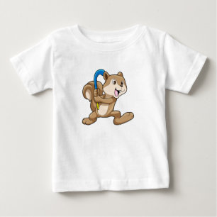 Eichhörnchen im Feldhockey mit Stick Baby T-shirt