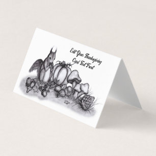 Eichhörnchen im Herbst, Glückliches Erntedankfest!