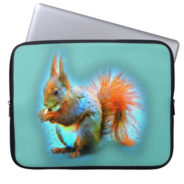 Eichhörnchen im modernen Stil Laptopschutzhülle (Vorderseite)