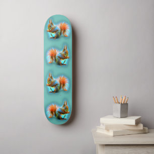 Eichhörnchen im modernen Stil Skateboard