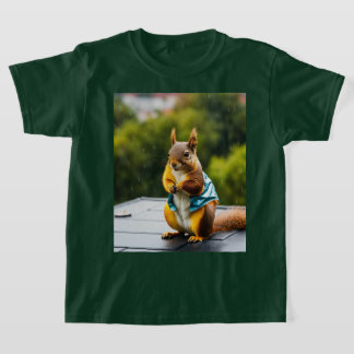 Eichhörnchen im Rain-T-Shirt T-Shirt