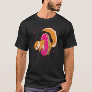 Eichhörnchen in Donutbaum Nagetier Nuss T-Shirt