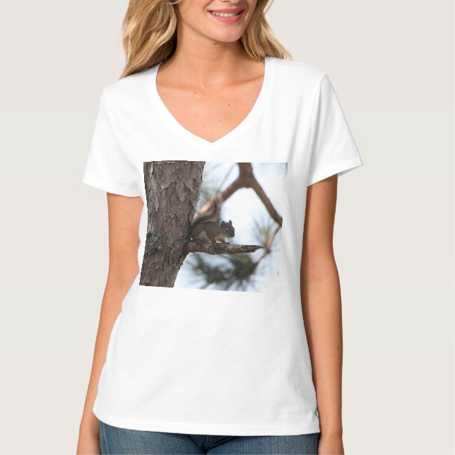 Eichhörnchen in einem Kiefernbaum T-Shirt (Vorderseite)
