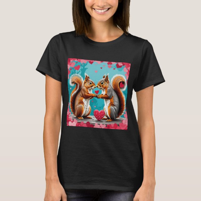 Eichhörnchen in Liebe T-Shirt (Vorderseite)