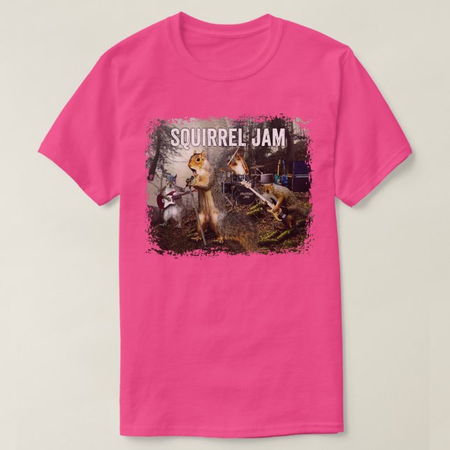 Eichhörnchen-Jam-Rockgruppe T-Shirt (Design vorne)