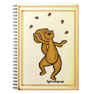 Eichhörnchen Jonglier Notizbuch Notizblock