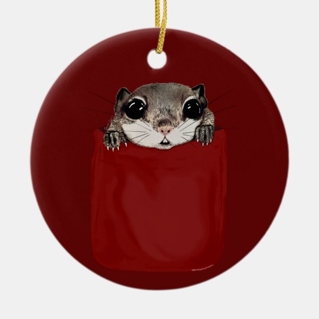 Eichhörnchen Keramik Ornament (Vorne)