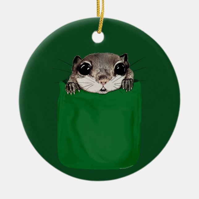 Eichhörnchen Keramik Ornament (Vorne)