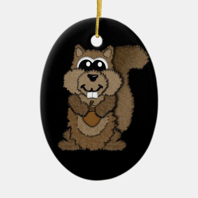 Eichhörnchen Keramikornament (Vorne)