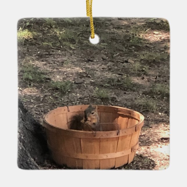 Eichhörnchen  keramikornament (Vorderseite)