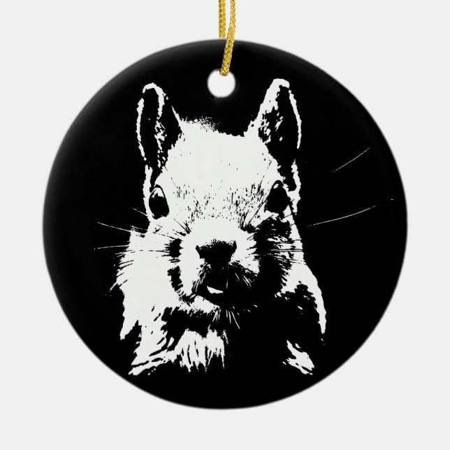 Eichhörnchen Keramikornament (Vorne)