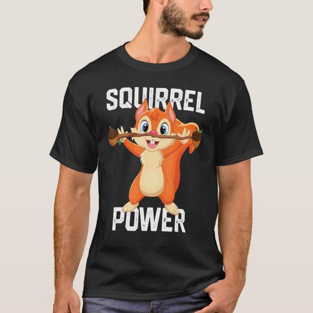 Eichhörnchen Kraft Waldtier Liebe Bester Freund Ei T-Shirt (Vorderseite)
