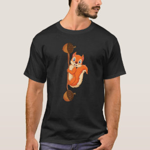 Eichhörnchen Kraft Waldtier Liebe Bester Freund Ei T-Shirt