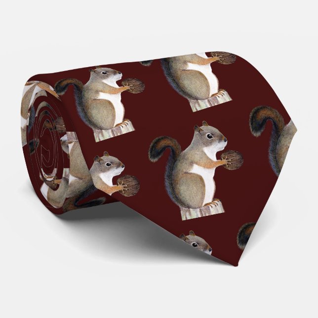 Eichhörnchen Krawatte (Gerollt)